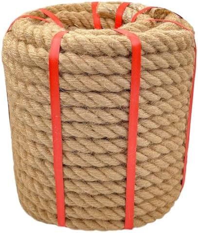 Natural Hemp Rope In X Ft Twisted Manila Rope Thick Jute Rope