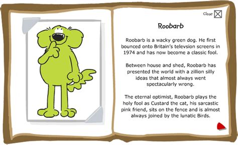 Roobarb and Custard Official; cult animation series cast, 70s British ...