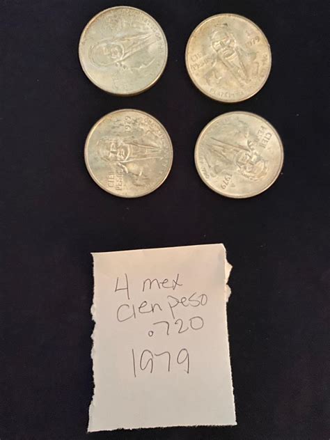 Mexican Cien Peso Silver Coin Lot Estatesales Org