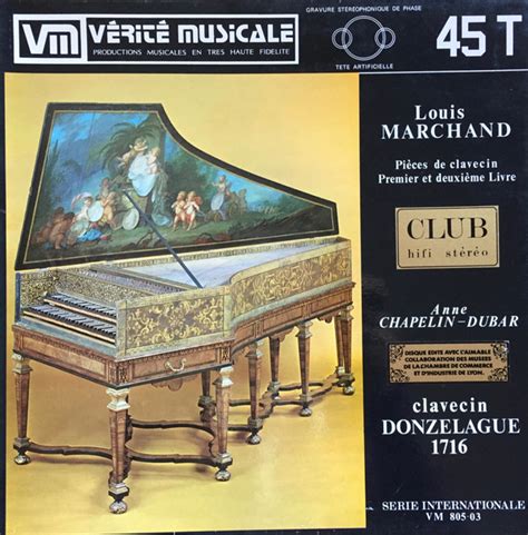 Pièces de clavecin premier et deuxième livre de Louis Marchand Anne