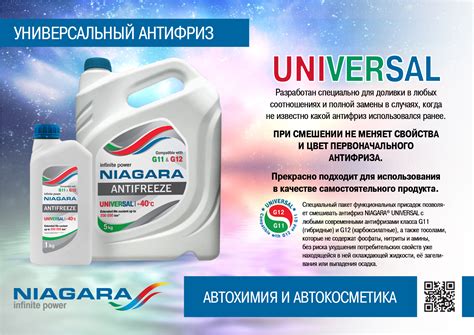 Охлаждающая жидкость NIAGARA Антифриз Ниагара универсальный совместим с ...