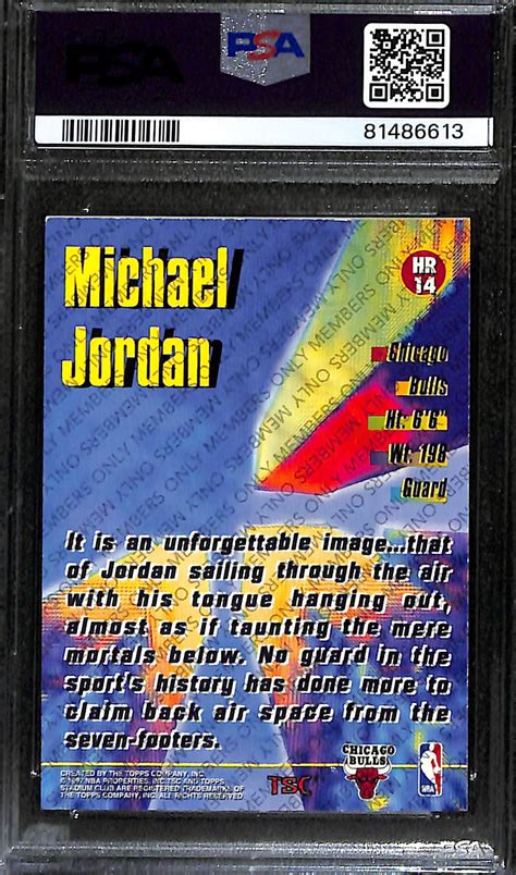 Lot Detail Stadium Club Michael Jordan High Risers Members