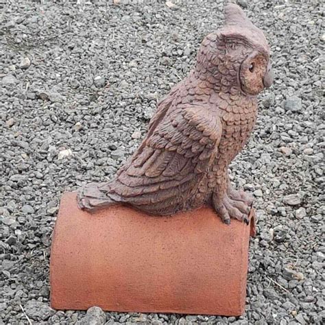 Bird Finials Owl Roof Ridge Tile Special Half Round