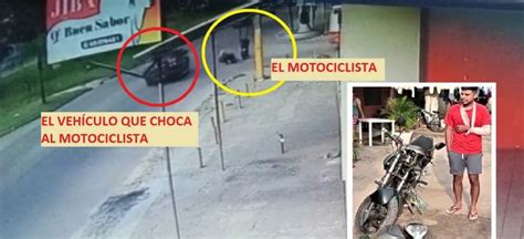 Polic A Busca Al Conductor Que Choc A Un Motociclista Y Se Dio A La