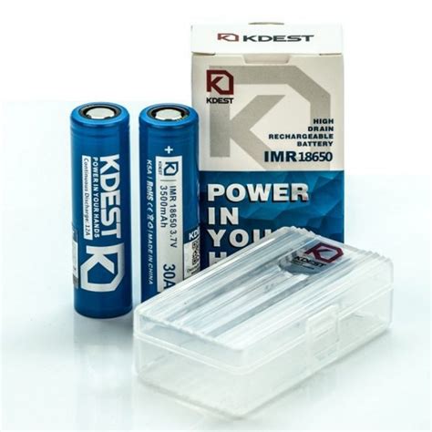 KDEST IMR 18650 3500MAH BATTERY 2CT K5A Vape Plus