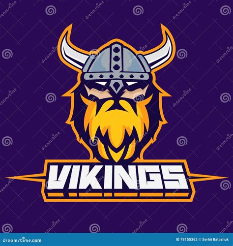 Modern Professional Logo For Sport Team Viking Mascot Vikings Vector