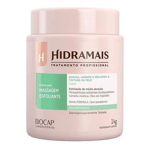 Creme Corporal Para Massagem Esfoliante 1kg Hidramais Rekints