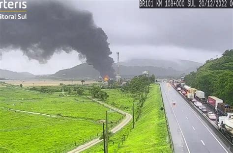 BR 101 tem liberação parcial no km 110 em Santa Catarina