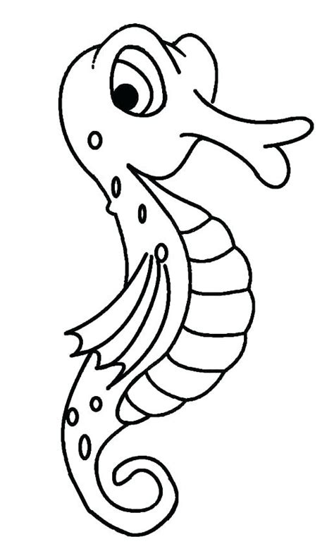 Seahorse Outline Drawing At Getdrawings Free Download