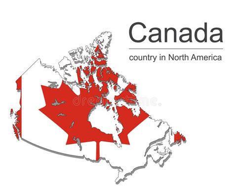 Canada Map With Provinces And Cities Vector Illustration Stock Vector