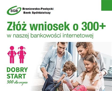 Wniosek Dobry Start 300 na rok 2023 2024 Braniewsko Pasłęcki Bank