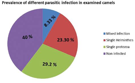 Chart Of Prevalence Percentages Of Different Parasitic Infection Types Download Scientific