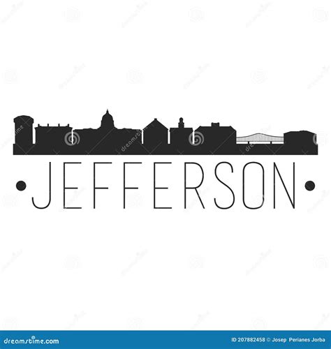 Jefferson City Missouri. City Skyline. Silhouette City. Design Vector ...