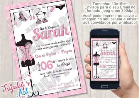 Arte Digital Convite Para Ch De Lingerie Pangerie Parcelamento Sem Juros