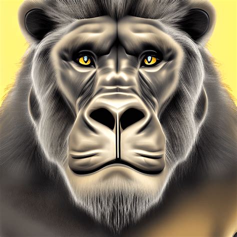 Gorilla and Lion Hybrid · Creative Fabrica