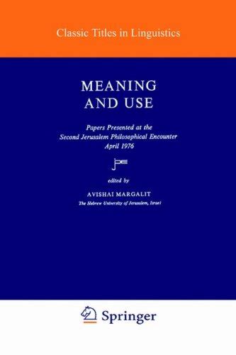 『meaning And Use』｜感想・レビュー 読書メーター