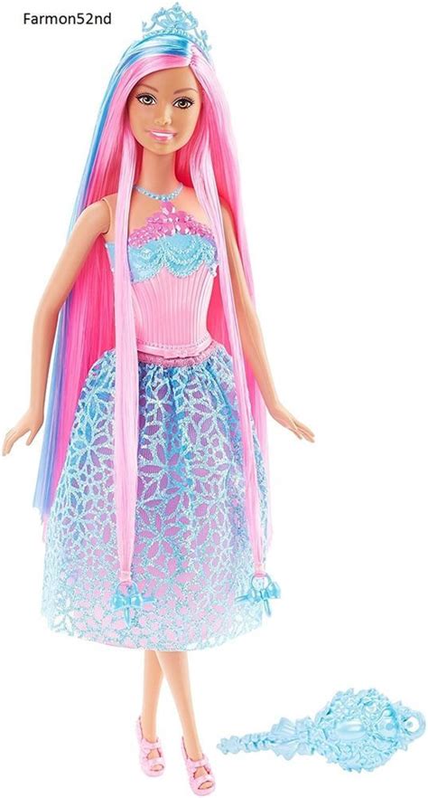 Barbie Endless Hair Kingdom Princess Doll Blue Girl Kids Birthday