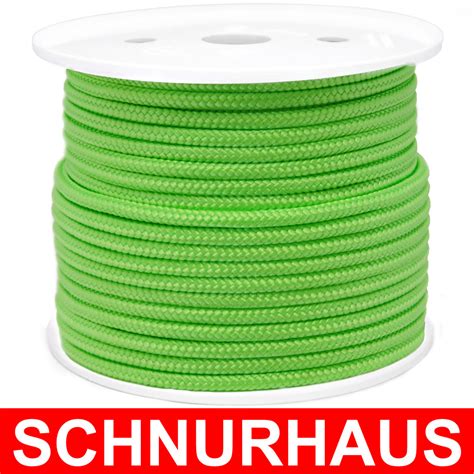 10mm PP 1500daN PP Schnur hellgrün Seil Polypropylen lime cord rope