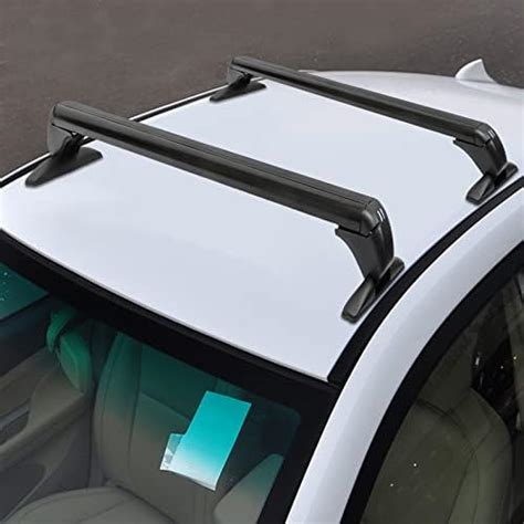 Car Roof Rack Universal Adjustable Aluminum Roof Bars Black Anti