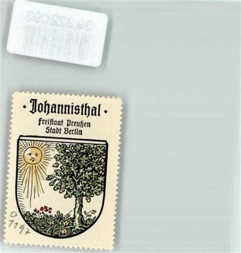 Johannisthal Vignette Coat Of Arms Free State Of