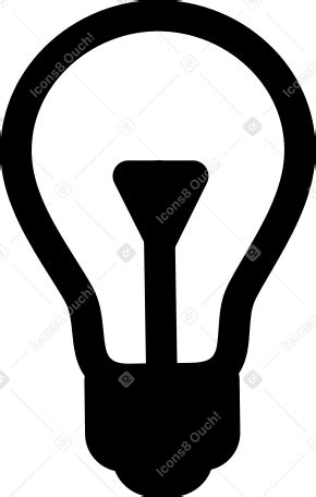 Маленькая лампочка в PNG, SVG