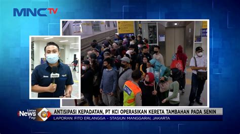 Perubahan Rute KRL Jabodetabek Penumpang Padati Stasiun Manggarai