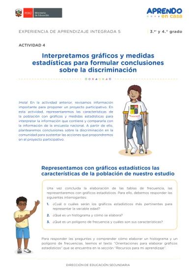 Interpretamos gráficos y medidas estadísticas para formular