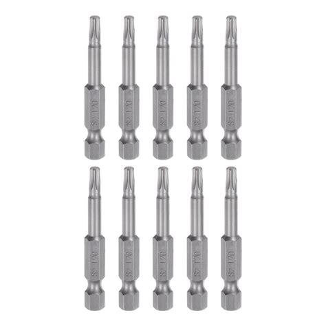 Uxcell T20 Magnetic Security Star 5 Point Torx Screwdriver Bit 1 4 Hex