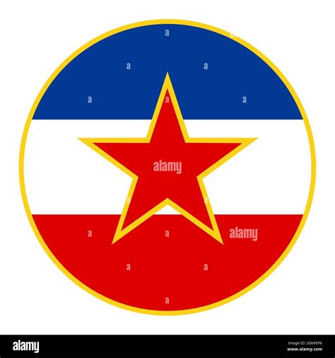 Illustration of Yugoslavia Flag - Jugoslavija Stock Photo - Alamy