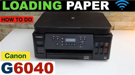 Canon Pixma G6040 Loading Paper Tray Youtube