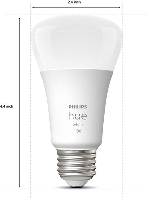 Philips Hue A19 Bluetooth 75w Smart Led Bulb White 563007 Best Buy