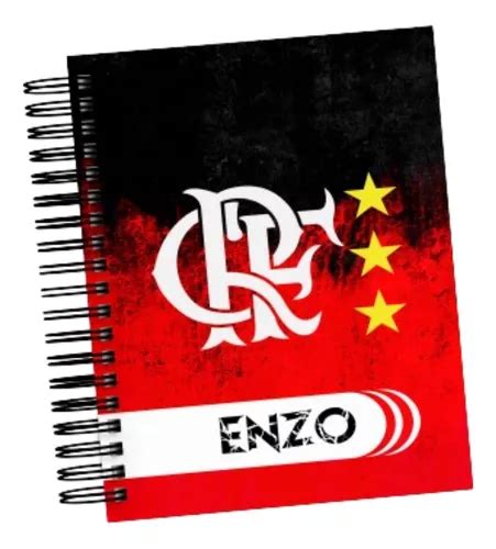 Agenda Escolar A5 Tema Flamengo Personalize Nome Parcelamento Sem