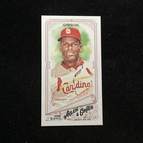 2018 Topps Allen Ginter S Mini A G Back 159 Bob Gibson For Sale