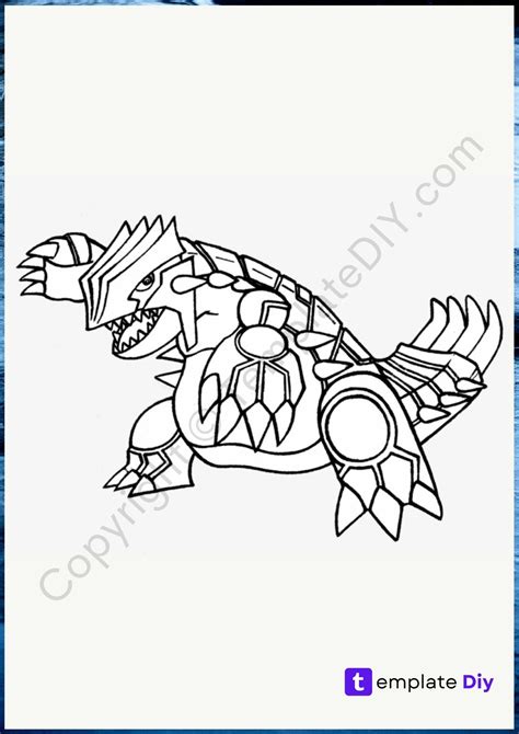 Printable Mega Pokemon Coloring Pages in PDF - Template DIY