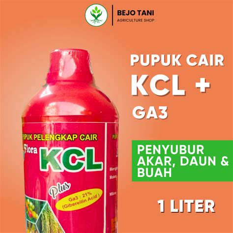 Jual Liter Pupuk Kcl Cair Nutrisi Tanaman Ga Gibrelin Acid Pupuk