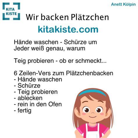 Wir Backen Pl Tzchen Kita Kiste