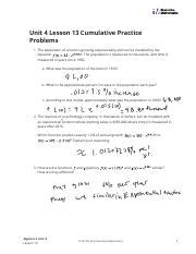 Practice Problems Pdf Unit Lesson Cumulative Practice