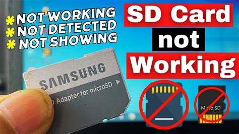 How To Fix Sd Card Not Detected Not Showing Up Not Recognized In