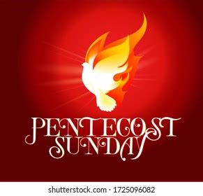 Pentecost Sunday Logo Banner Vector Illustration Stock Vector Royalty