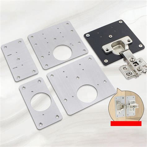 Cabinet Hinge Repair Plate Stainless Steel Hinge Fixing Plate Kit