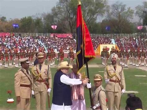 Amit Shah Presents President S Colour To Haryana Police In Karnal