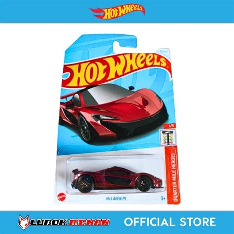 Hot Wheels McLaren P1 Burgundy Shopee Malaysia