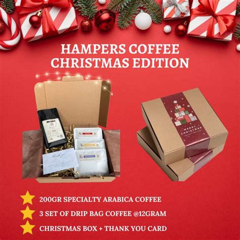 Promo Kopi Gift Box Hampers Natal Ultah Hantaran Parcel Christmas