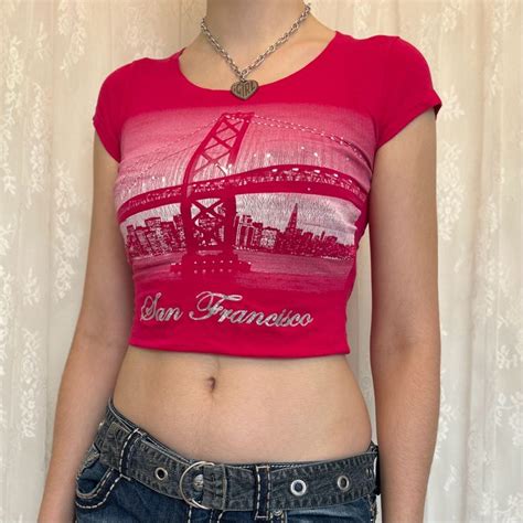 Y2K Hot Pink Graphic Tee Depop 2000s Fashion Outfits 2000s Fashion 2000s Clothes
