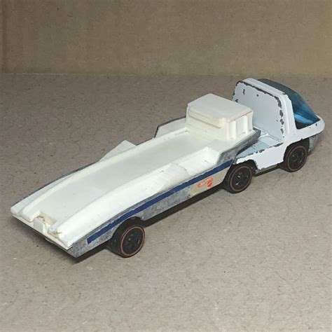 HOT WHEELS ホットウィール HEAVYWEIGHTS RACER RIG ENAMEL WHITE COLOR MADE IN HONGKONG DESIGN LARRY