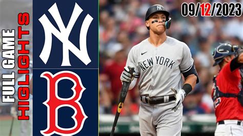 New York Yankees Vs Boston Red Sox Full Game Highlights Today