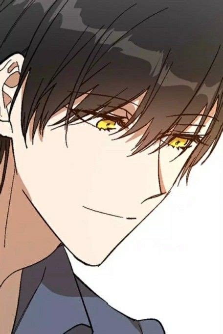 An Anime Character With Yellow Eyes And Black Hair