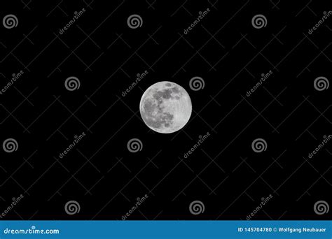 Beautiful Moon with Impact Crater is in the Sky Stock Photo - Image of ...