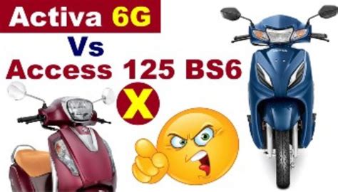 Honda Activa 6g Vs Suzuki Access 125 Bs6 Detailed Compare