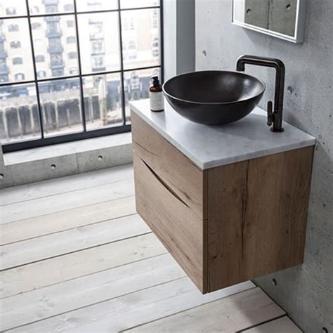 Crosswater Glide II Windsor Oak Vanity Unit Worktop Sanctuary Bathrooms